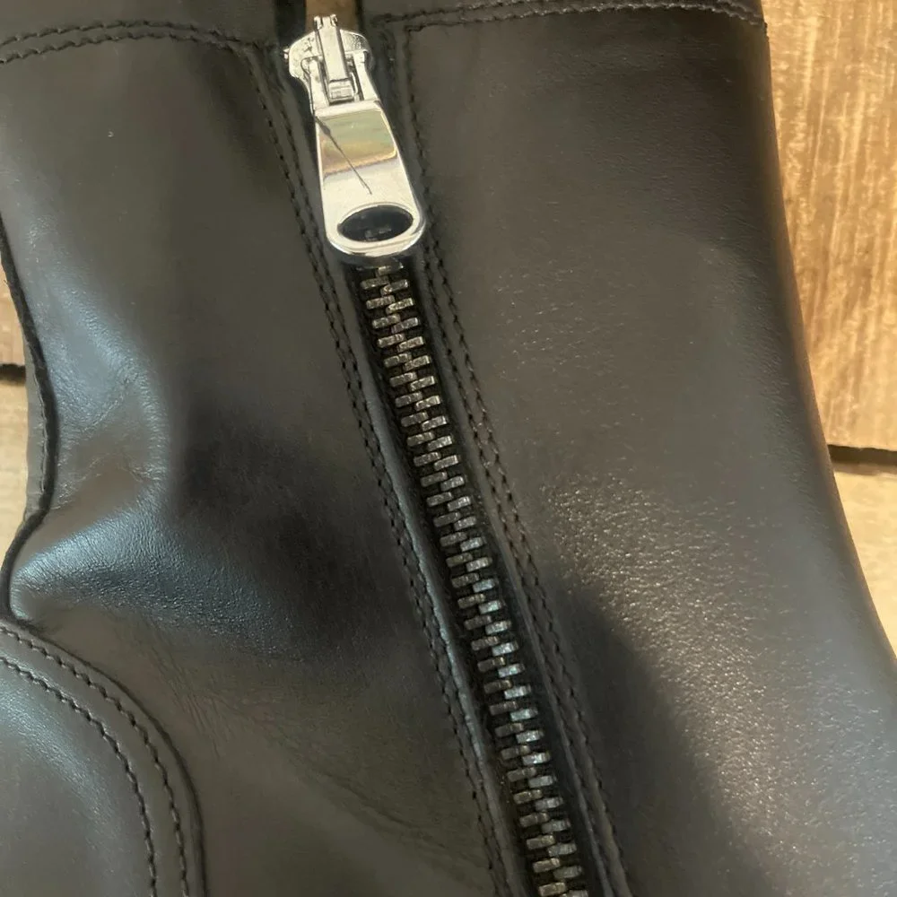 FREE PEOPLE Mara Zip Moto Boots Black size  8.5  NWOB $298 - Picture 4 of 15